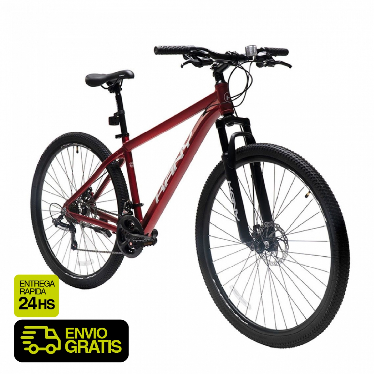 Imagen Bicicleta Kany R 29 Al2902 21 Vel Freno Disco Aluminio Rojo