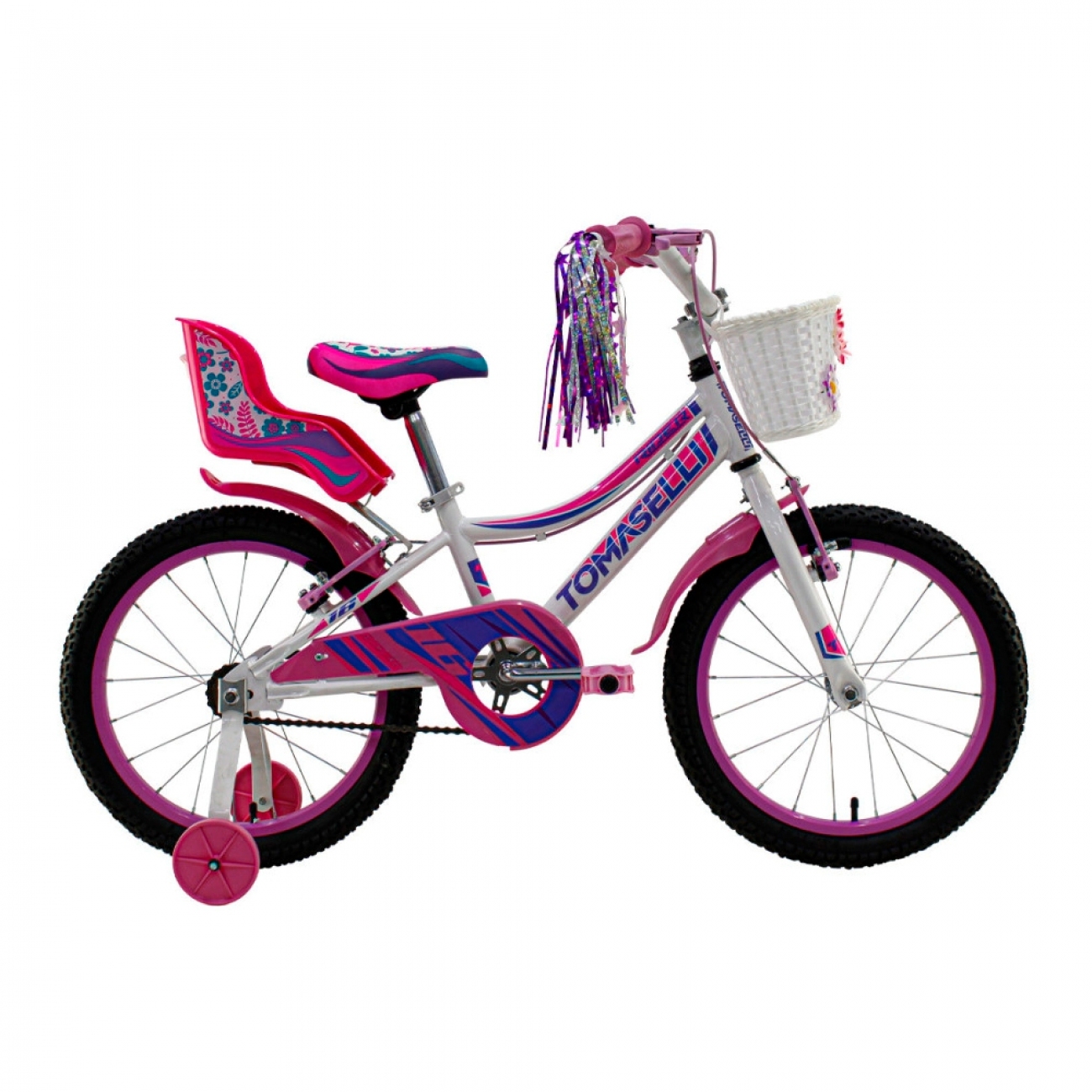 Imagen Bicicleta Para Niños Tomaselli R16 Rider Full Fucsia