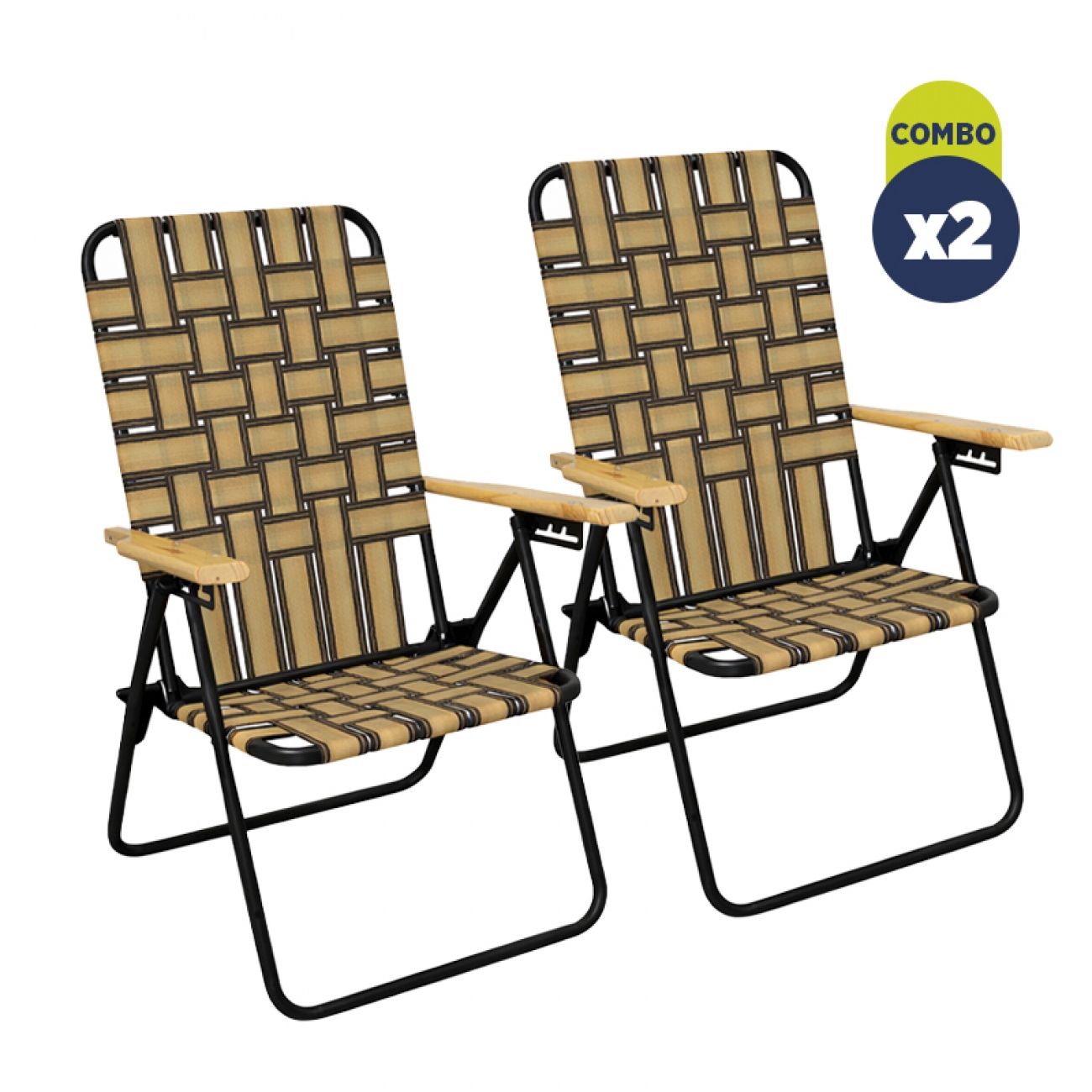 Imagen Combo X2 Reposeras Descansar 20002 Ca&ntilde;o 7/8"