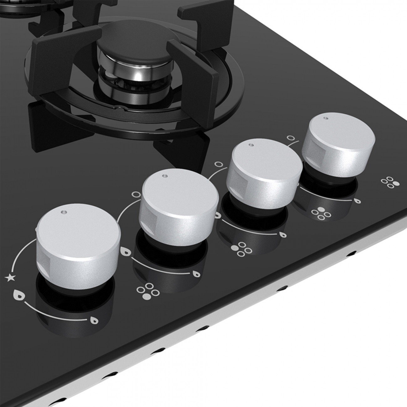 Imagen Anafe Empotrable A Gas Drean Agdr60cnv Vidrio Templado