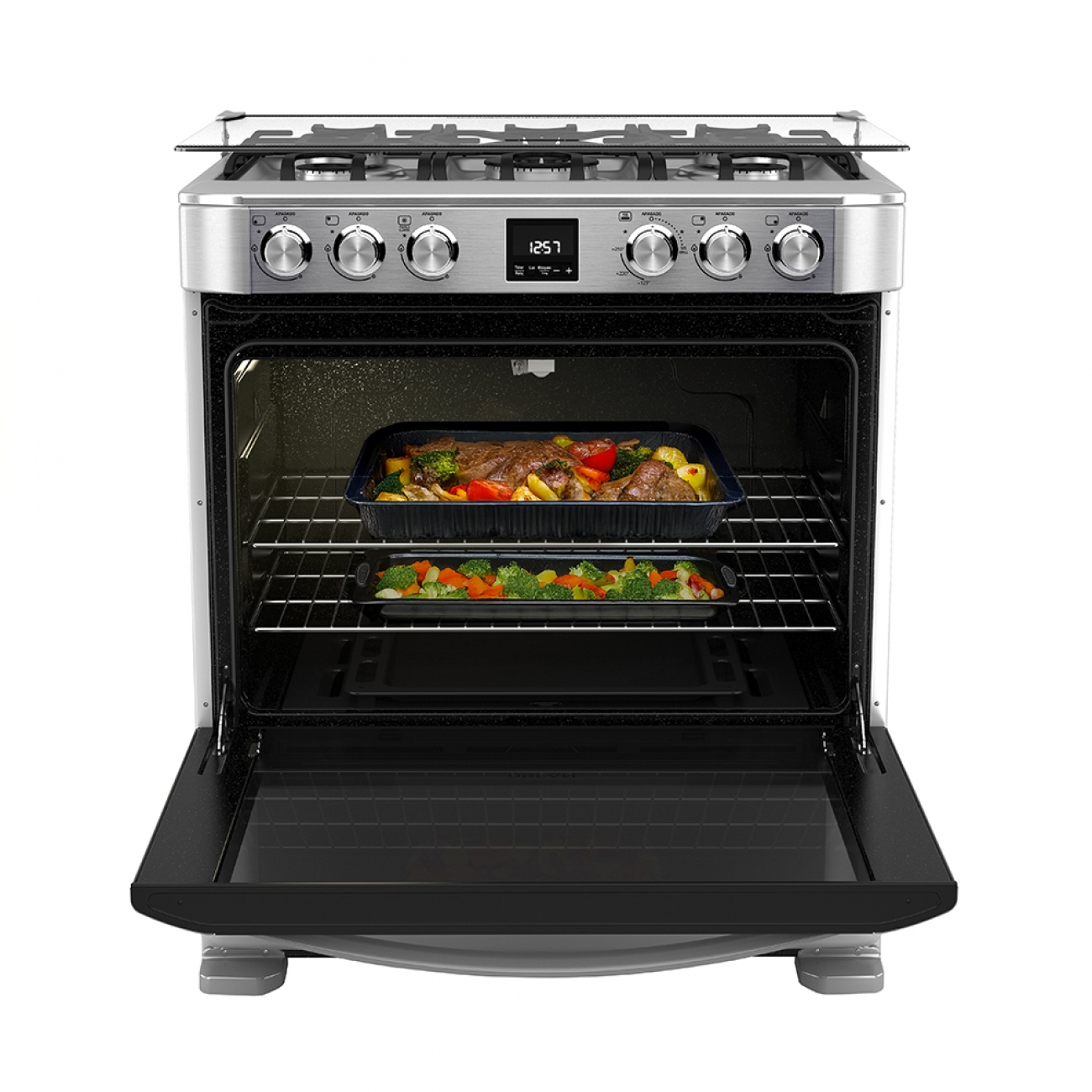 Imagen Cocina A Gas Drean Cd7609ei 4 Hornallas Multigas Inox