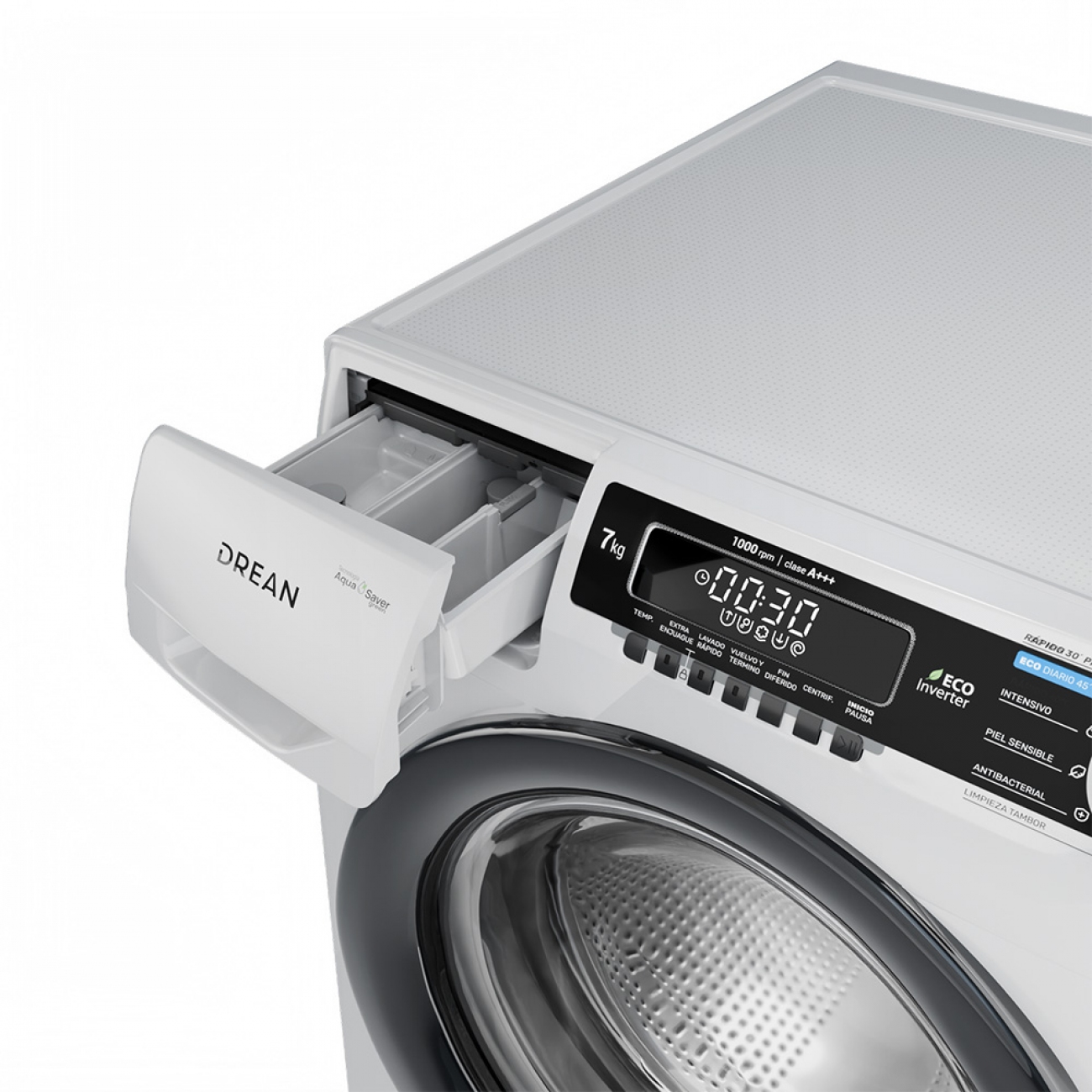 Imagen Lavarropas Auto Drean Lcfdr0710sb0 7kg 1000 Rpm Inverter