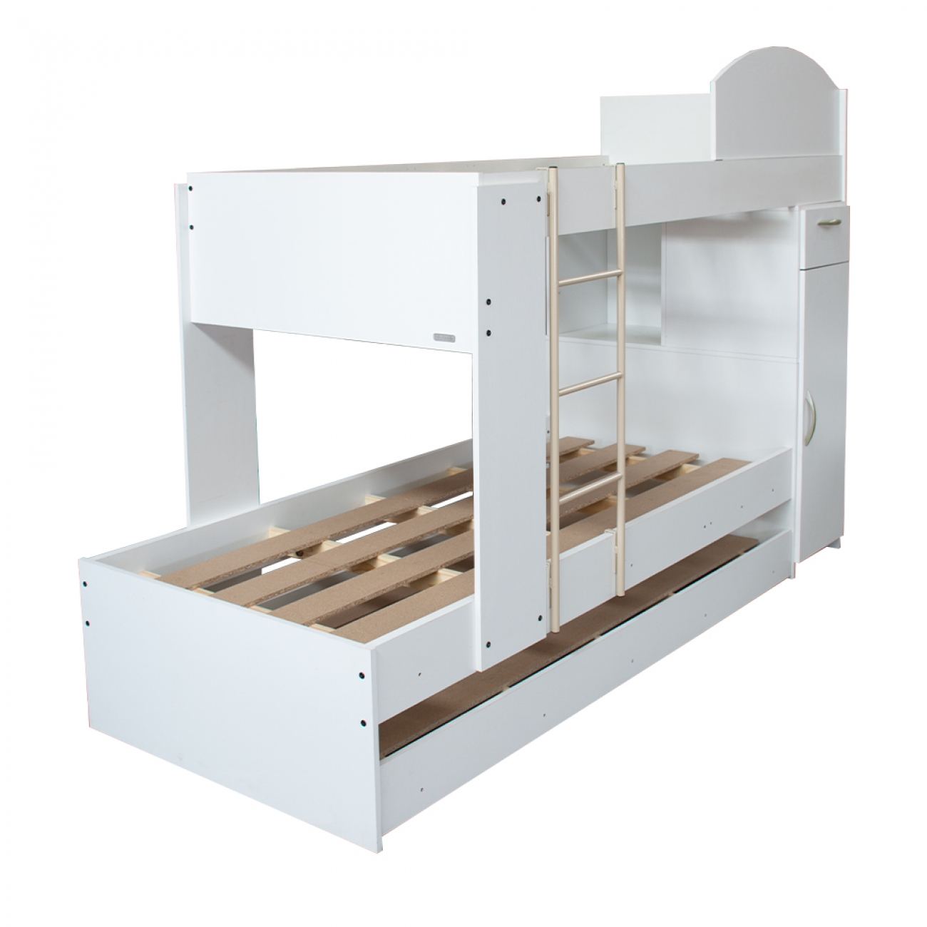 Imagen Cama Cucheta Triple Platinum 954 Con Placard Blanco