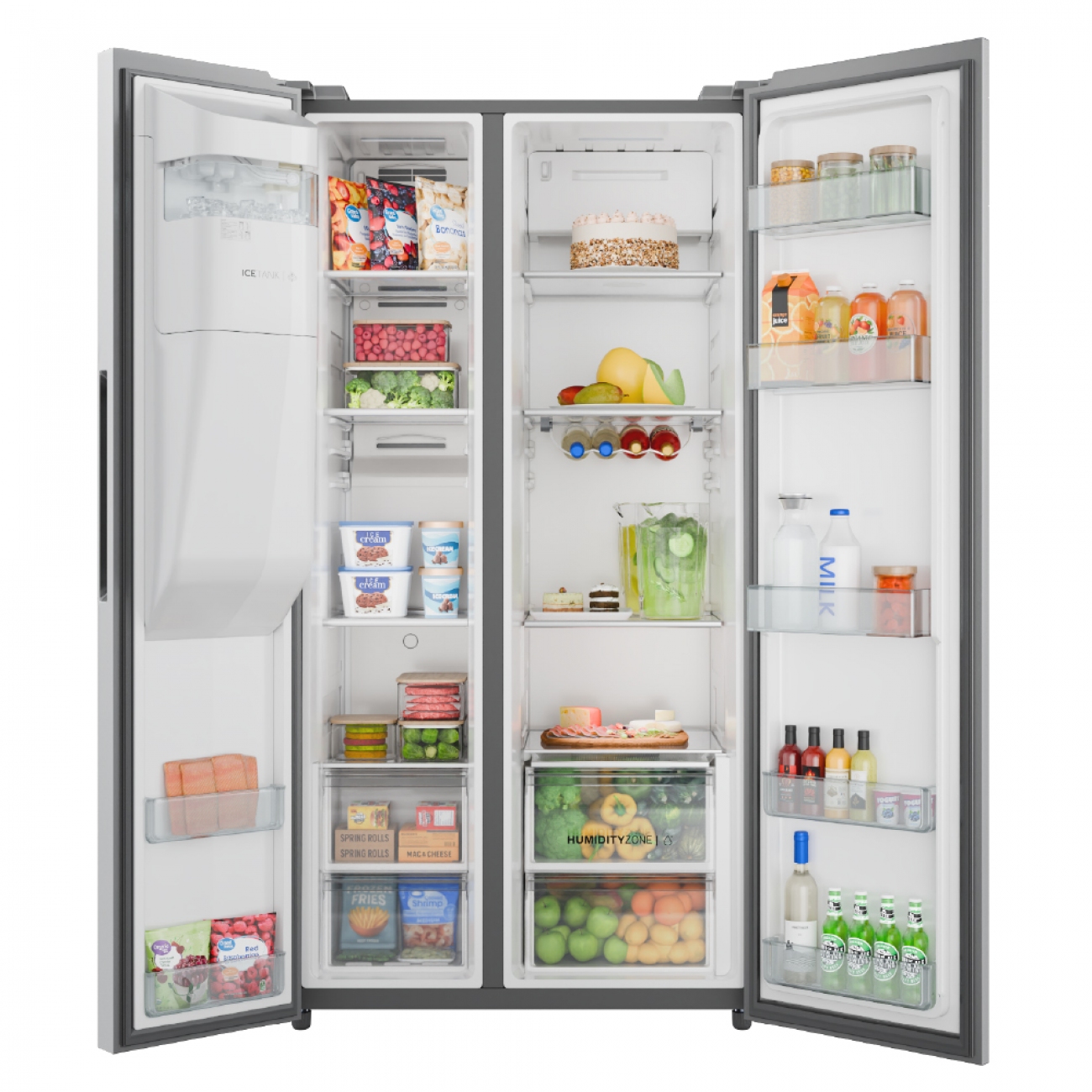 Imagen Heladera Side By Side Drean Dsp610iorss0 610l Inverter Touch