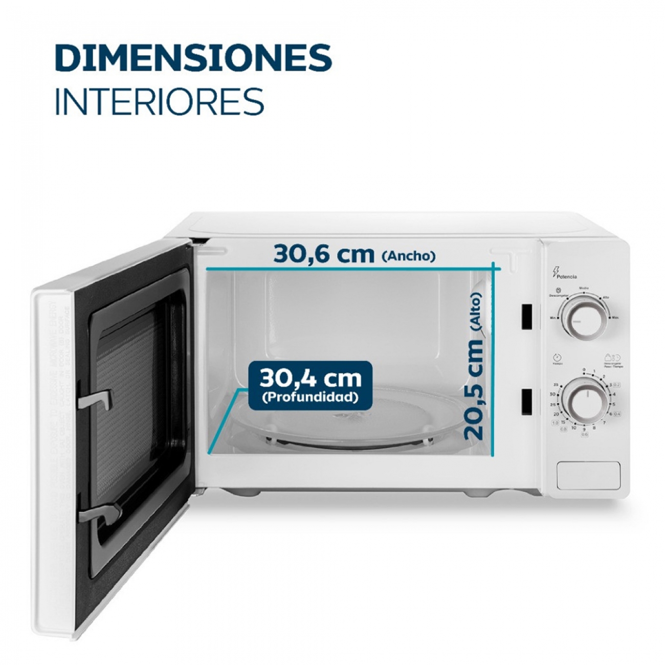Imagen Microondas Philco Mphrw20uan 20 Lts 700 W Blanco