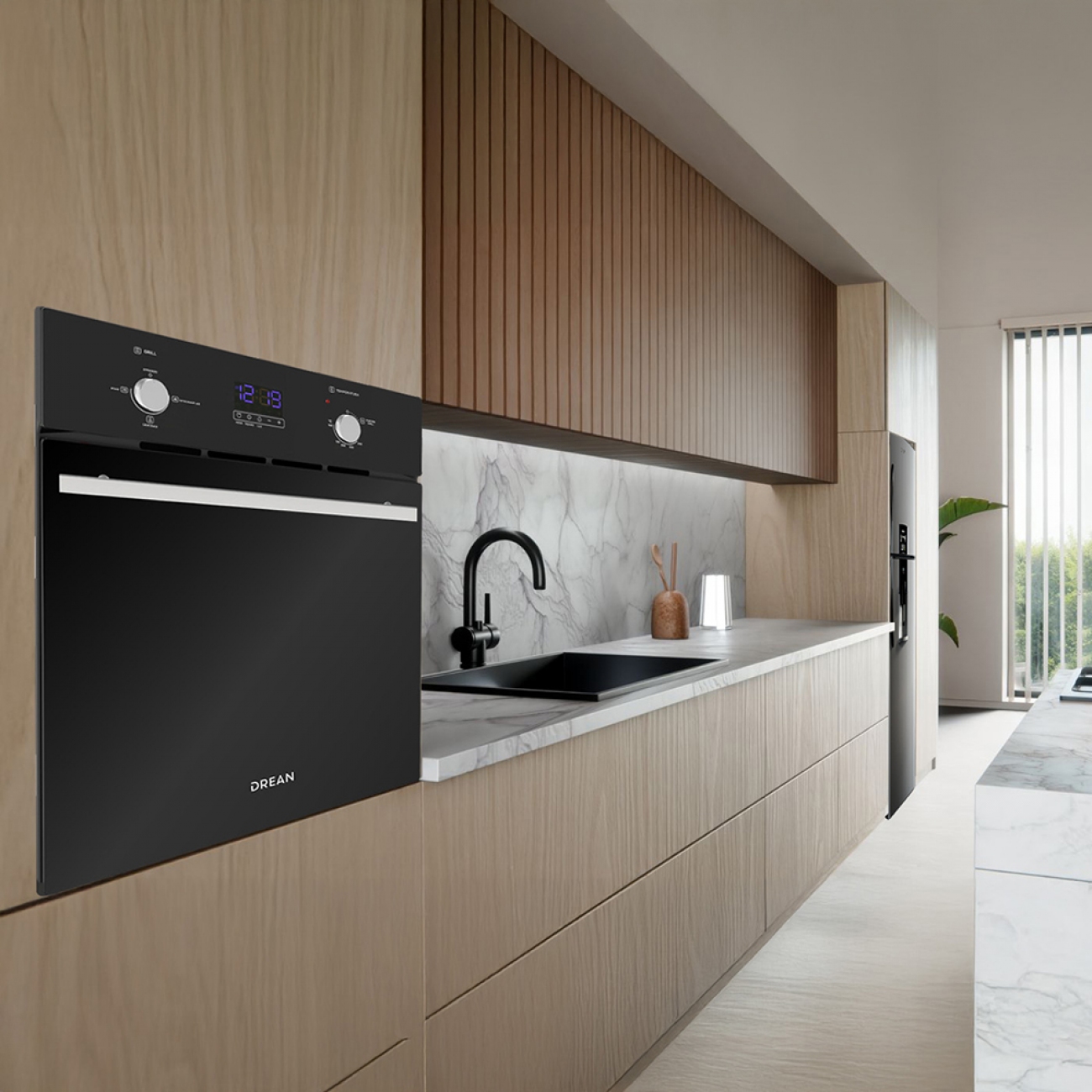 Imagen Horno Empotrable A Gas Drean Hgdr601cn Digital Multigas