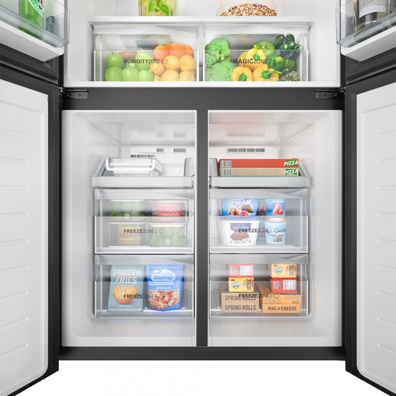 Imagen Heladera Side By Side Drean Dtp469lkrss0 520 Lts Inverter