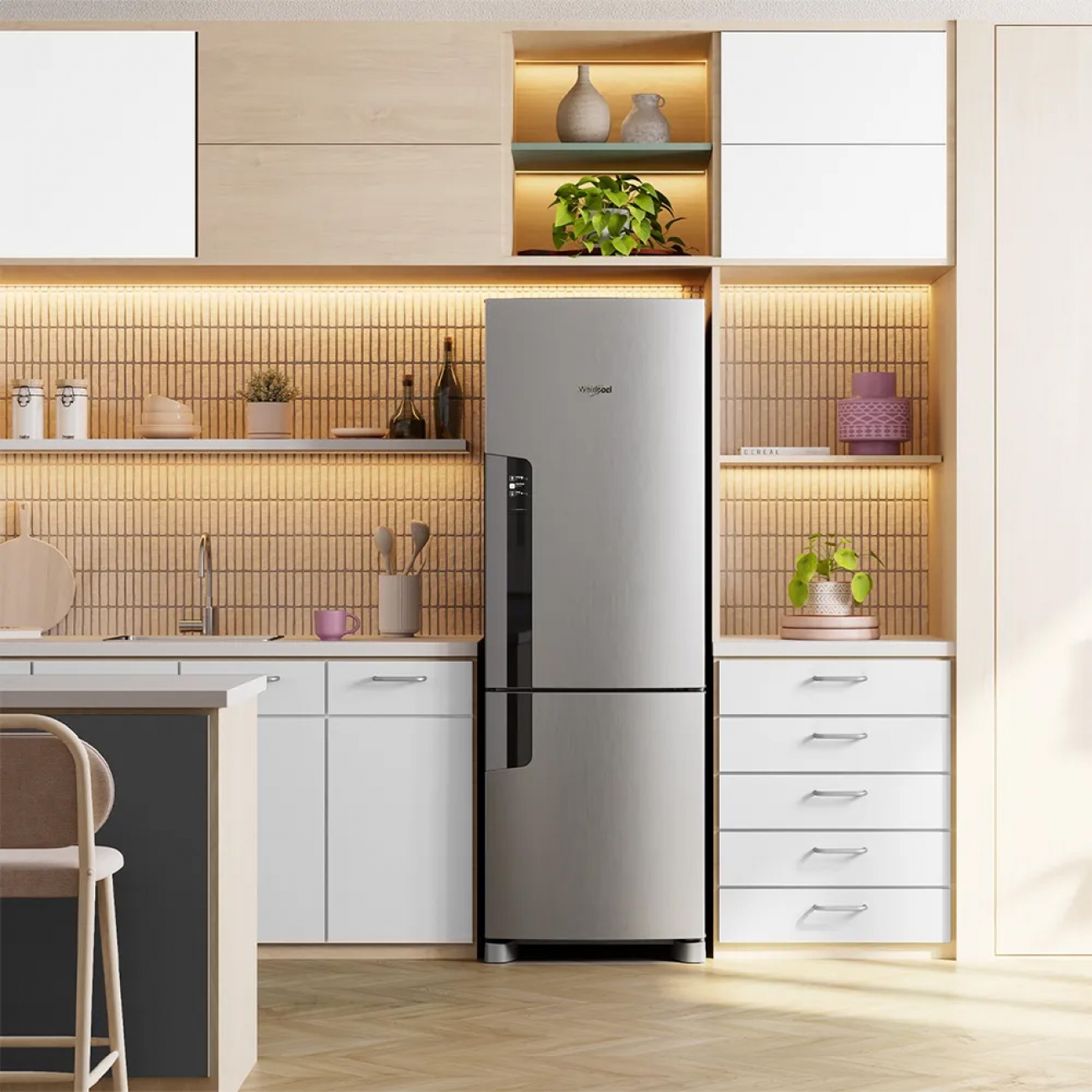 Imagen Heladera No Frost Whirlpool Wre45mkdim 397lts Inverter