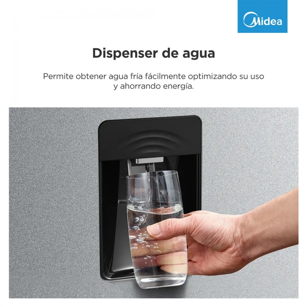 Imagen Heladera No Frost Midea Mdrt489mte46adw 340lts Inverter Inox