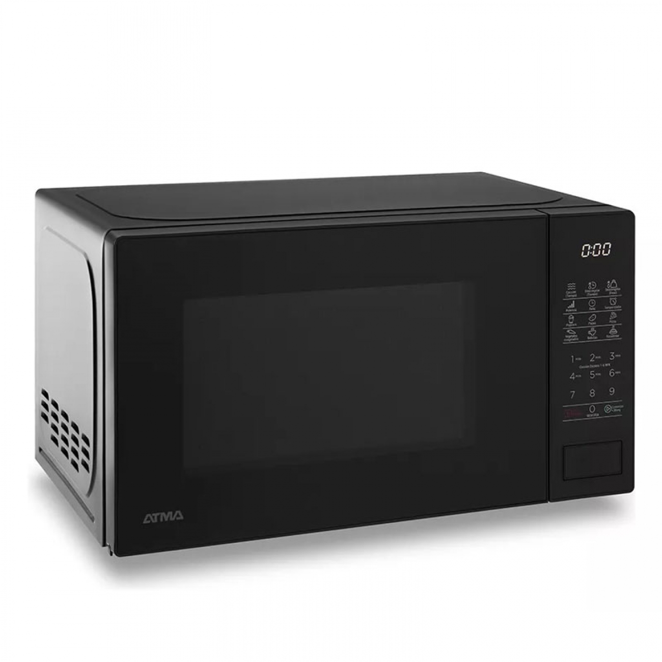 Imagen Microondas Atma 94matdb20ubn 20lts 700w Digital Negro