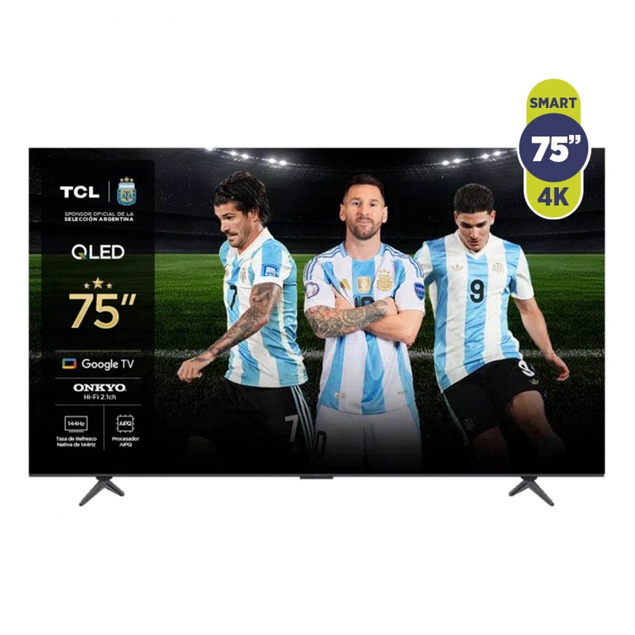 Imagen Smart Tv 75" Tcl 75p8k-b Qled Uhd Google Tv Hdmi Usb