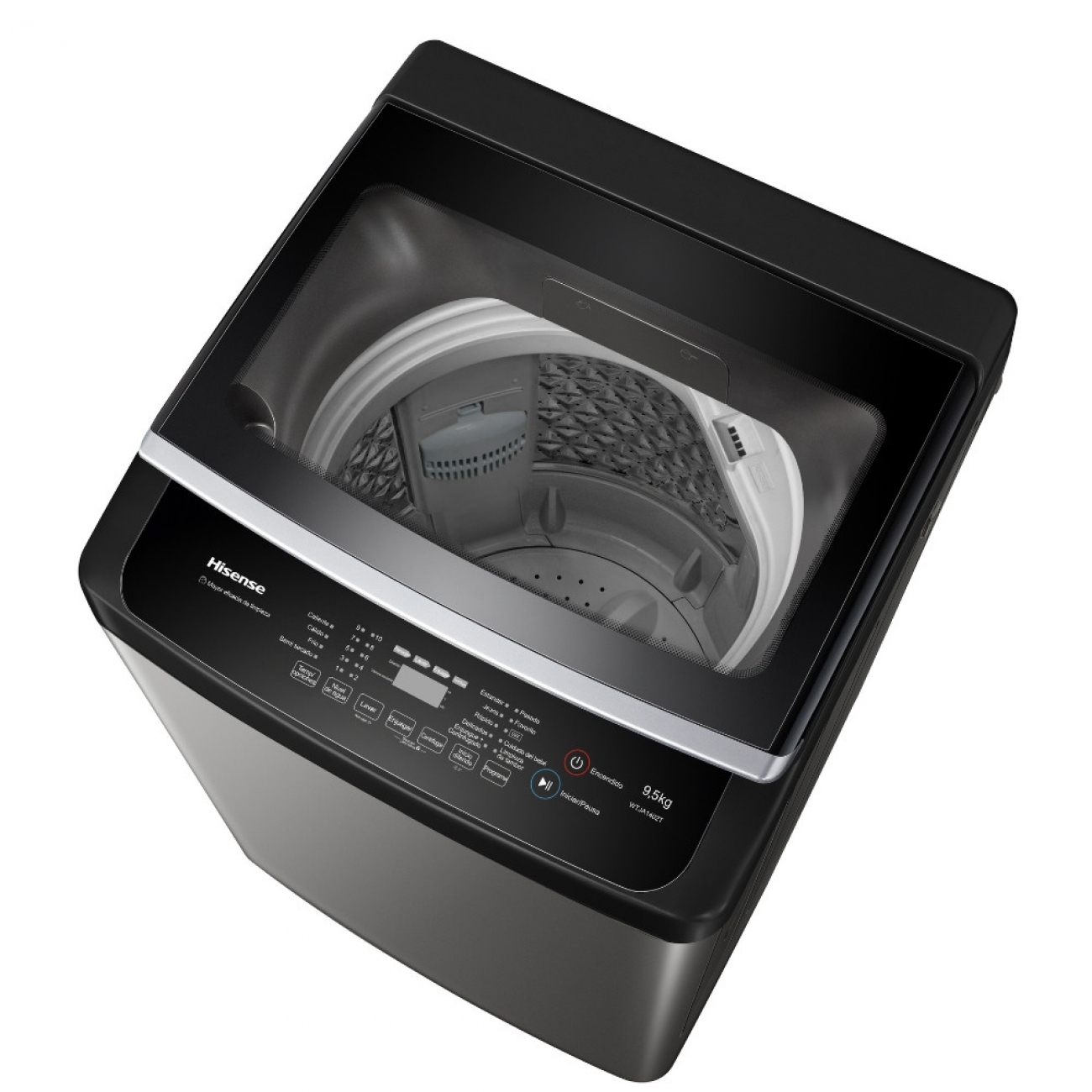 Imagen Lavarropas Hisense Wtja1402t 9.5kg 600rpm Carga Superior