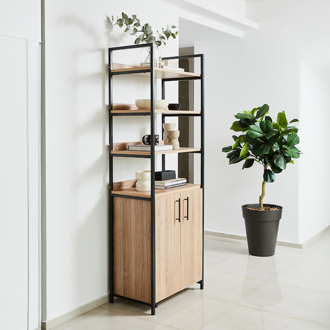 Imagen Mueble Organiza Silcar Esldmp19pgr 64x180x39 Olmo Finlandes