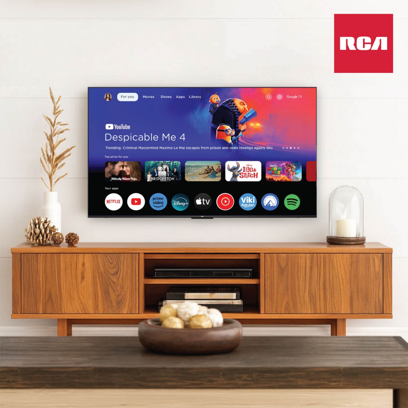 Imagen Smart Tv 40" Rca C40gl100-f Uhd Google Tv Hdmi Usb