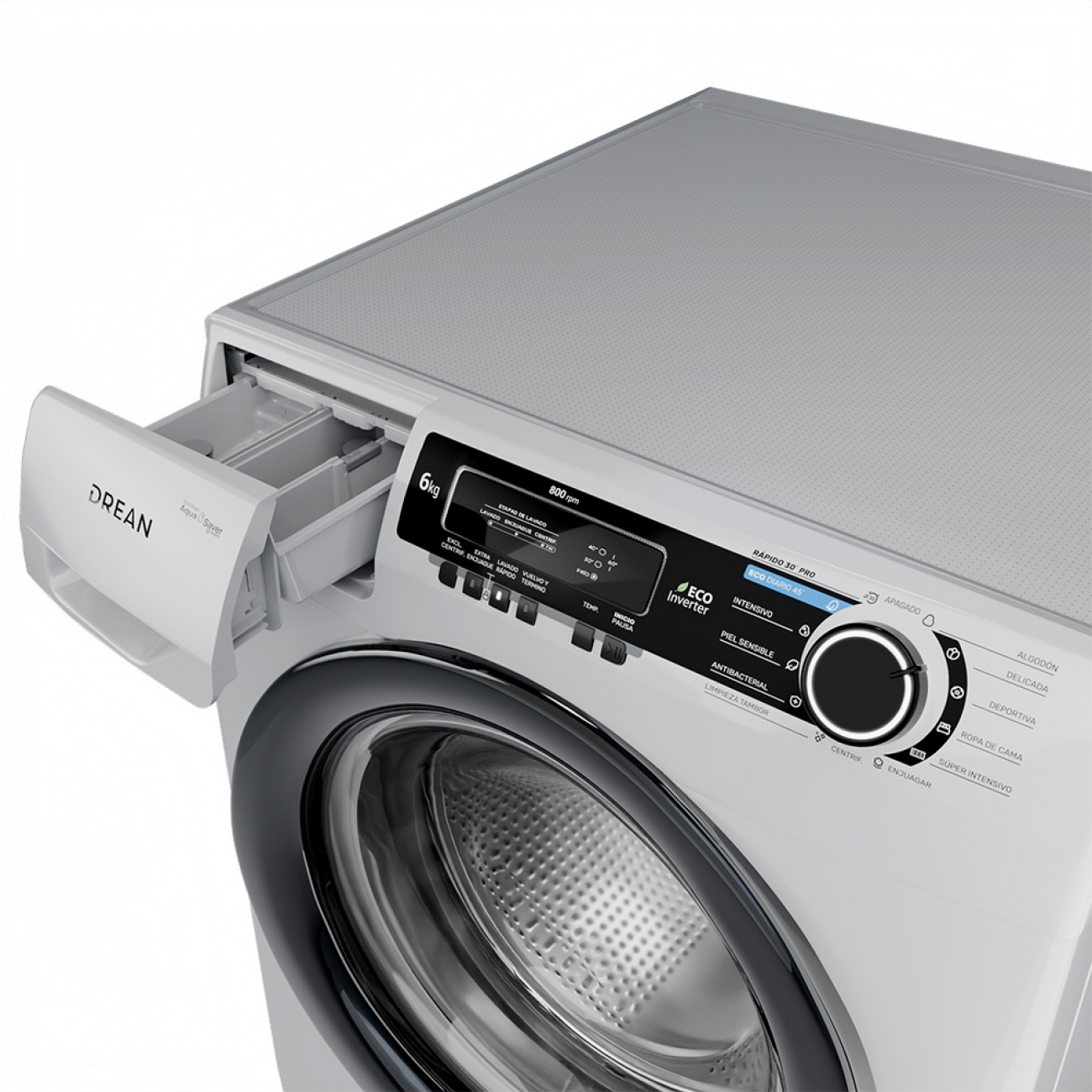 Imagen Lavarropas Autom&aacute;tico Drean Lcfdr0608lb0 6kg 800rpm Inverter