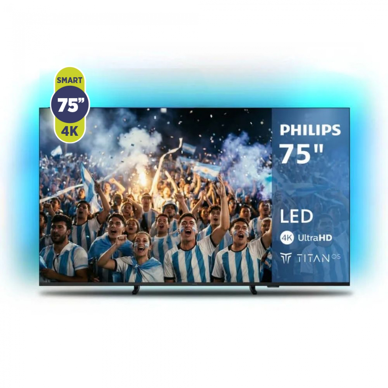 Imagen Smart Tv 75" Philips 75pud8100/77 Uhd 4k Ambilight