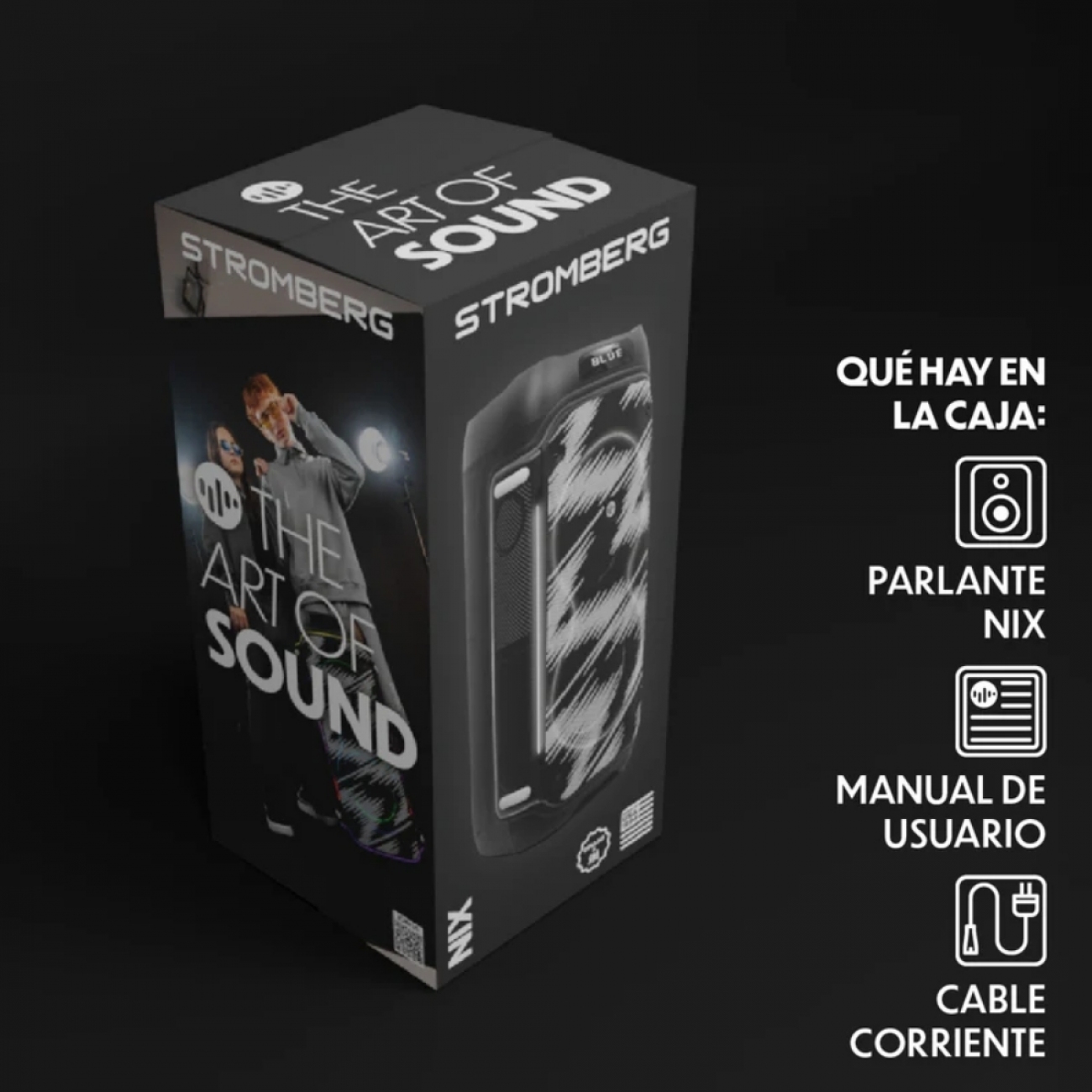 Imagen Torre De Sonido Stromberg Nix 80w Bluetooth