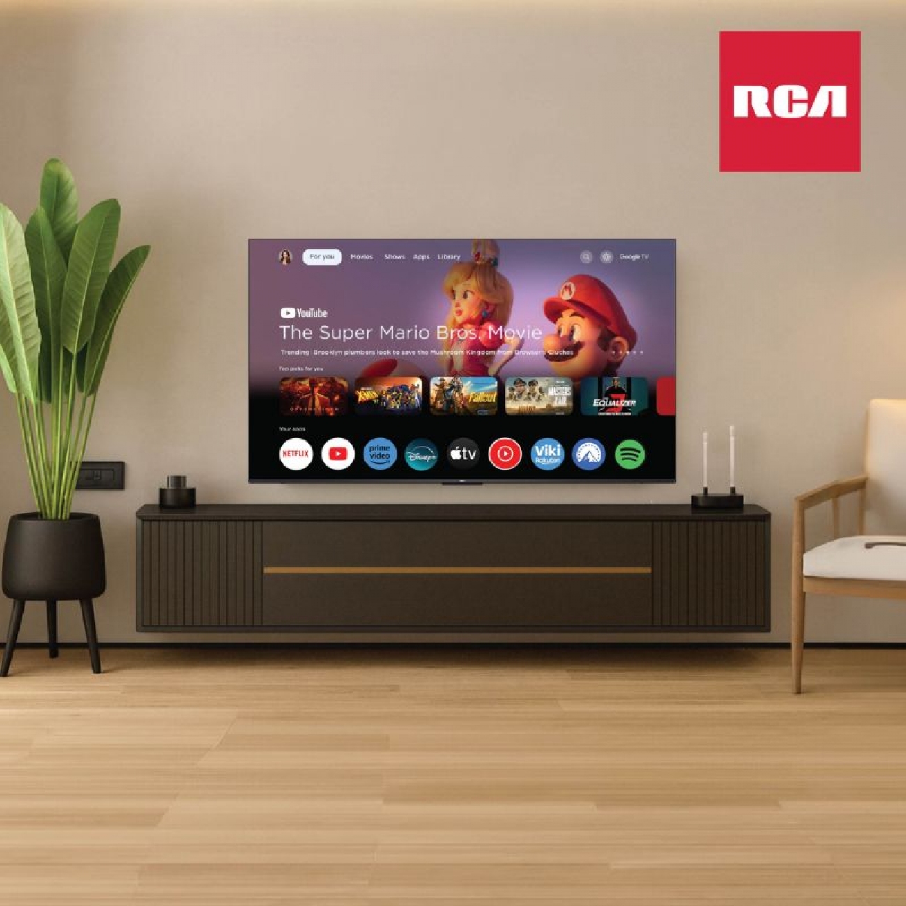 Imagen Smart TV 75" UHD 4K RCA G75P7UHD Google TV HDMI USB