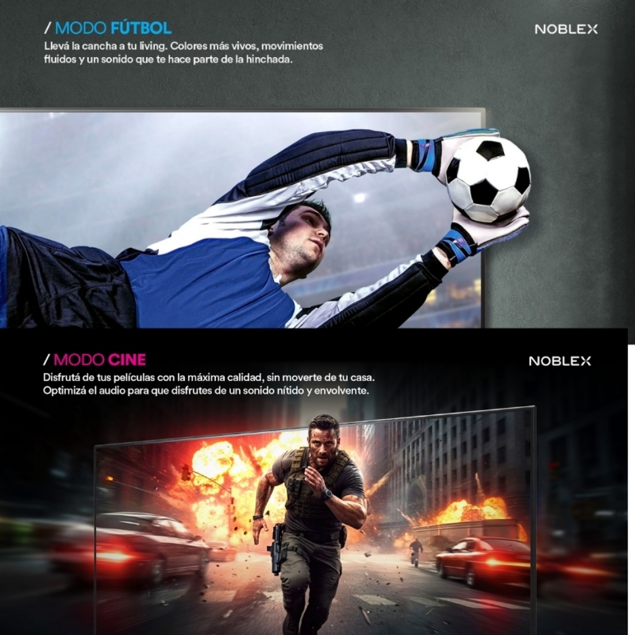 Imagen Smart TV 75" 4K UHD Noblex 91DV75X8580 HDMI USB