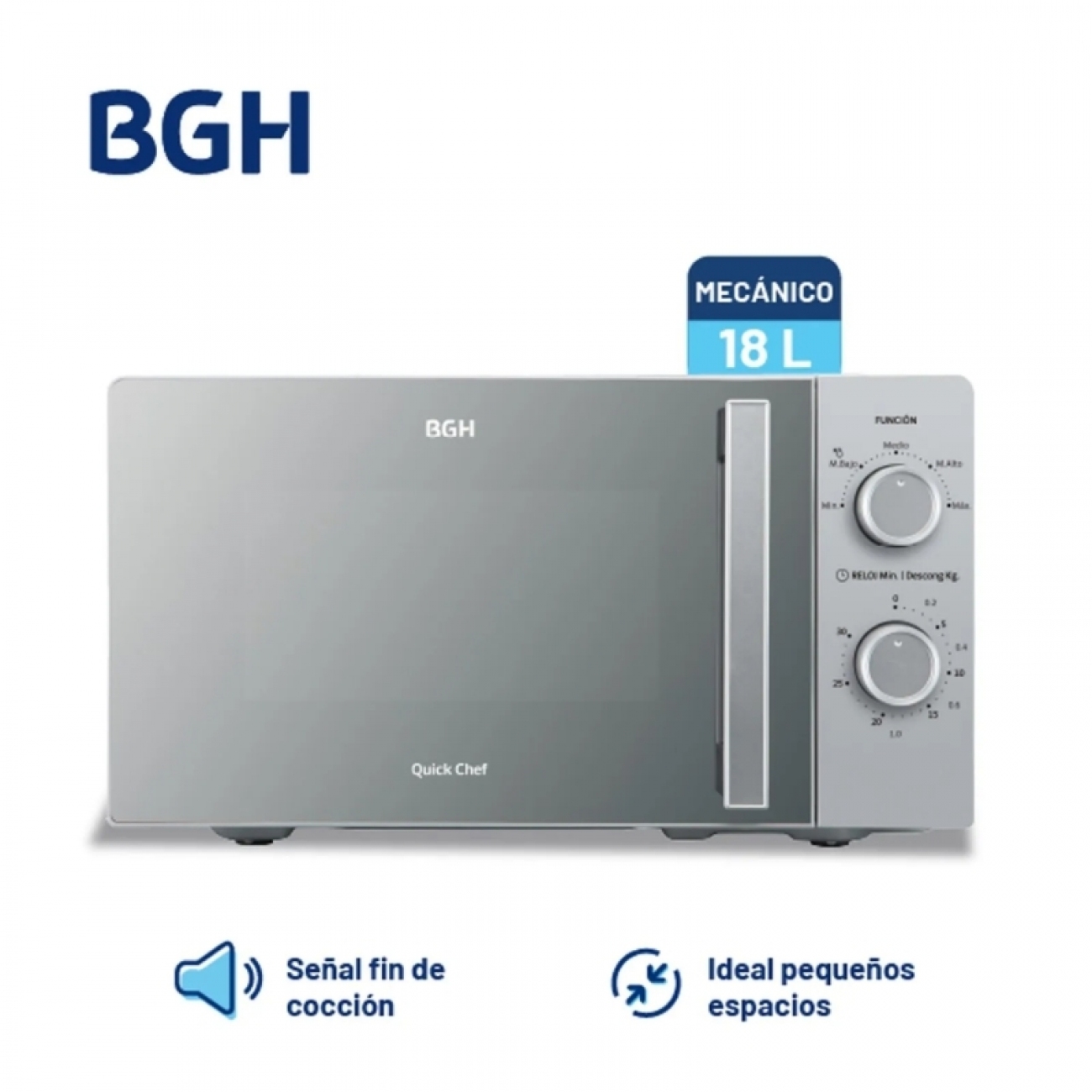 Imagen Microondas BGH B118MS25 18Lts 700W