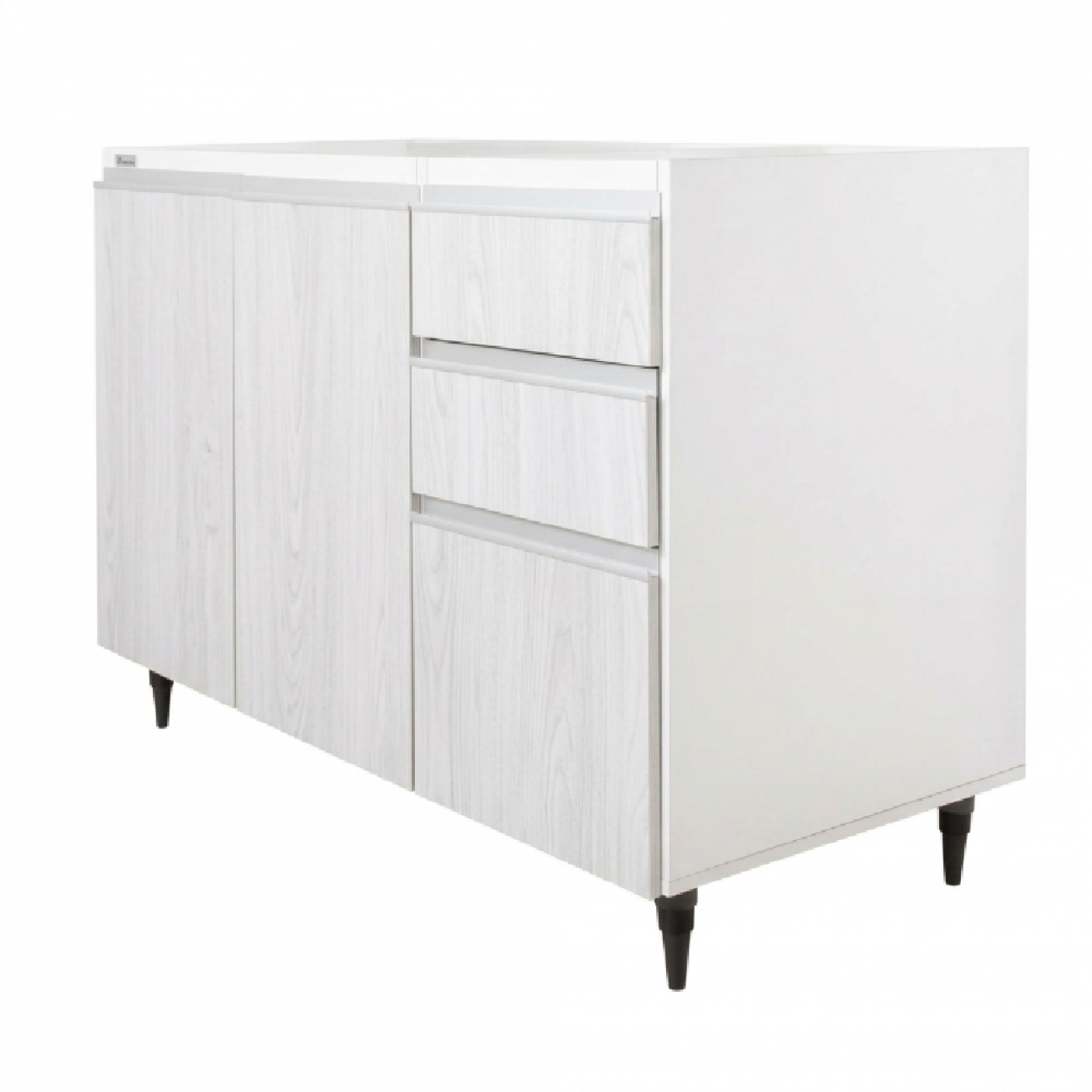 Imagen Bajo Mesada Platinum 3002-0I 1&period;20 M 2 Ptas 3 Cajones Blanco