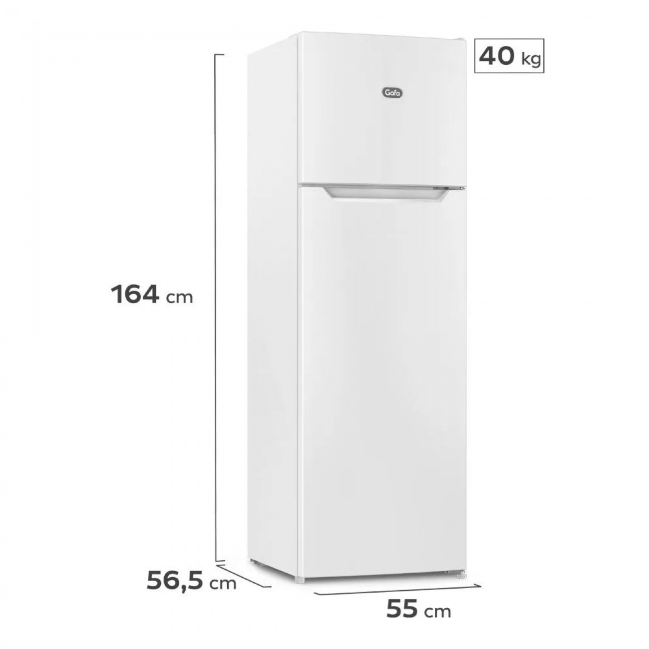 Imagen Heladera Ciclica Gafa HGF252B 257Lts Blanco