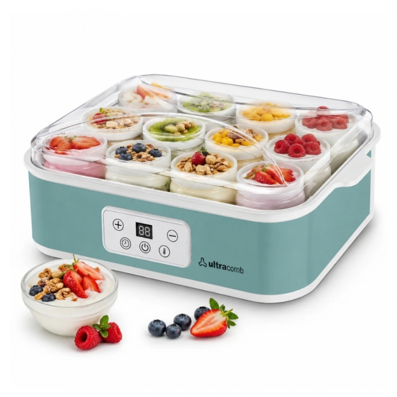 Imagen Yogurtera Ultracomb YG2712V 2&period;2 Lts 12 Vasos 210Ml