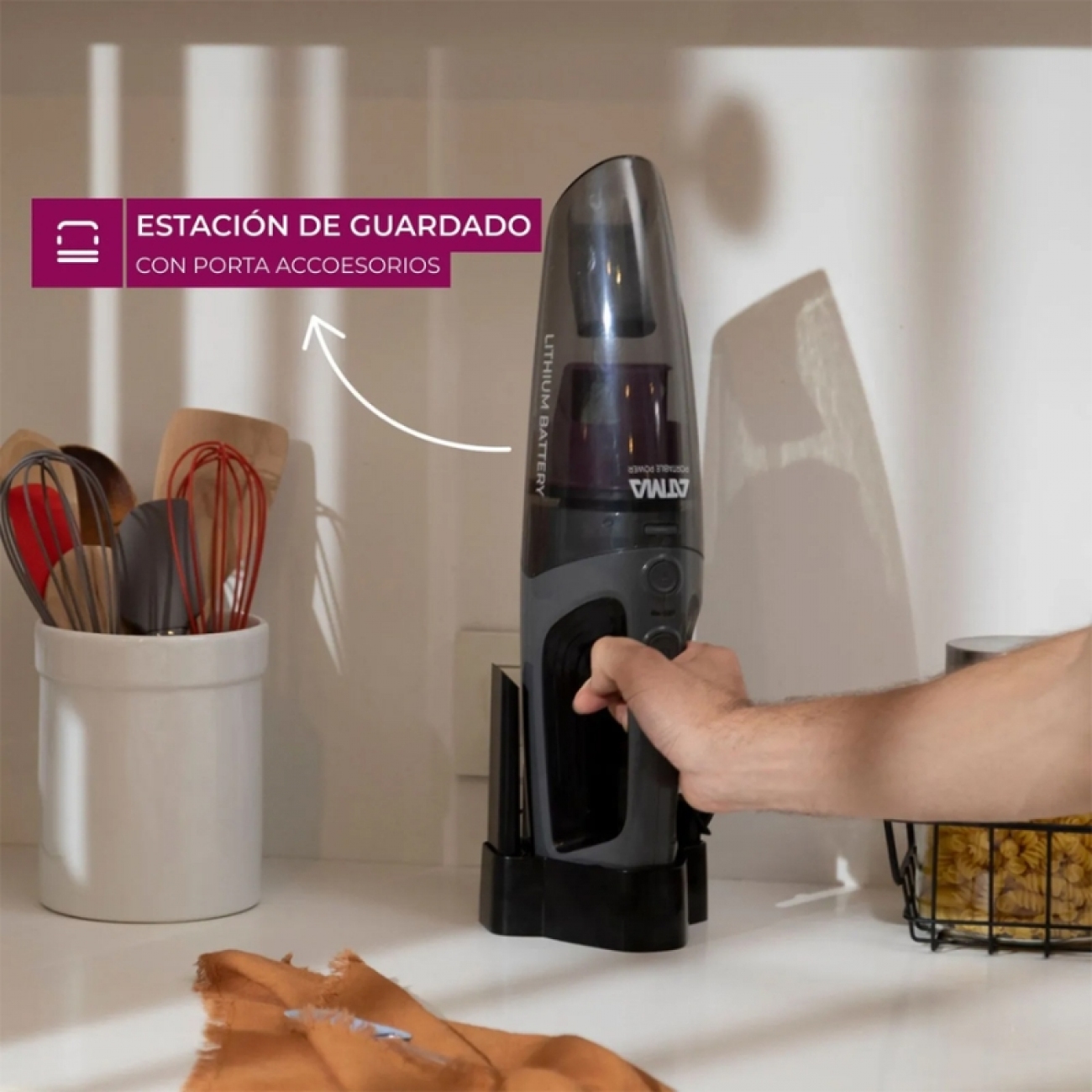 Imagen Aspiradora De Mano Inalambrica Atma AS7912N 10w