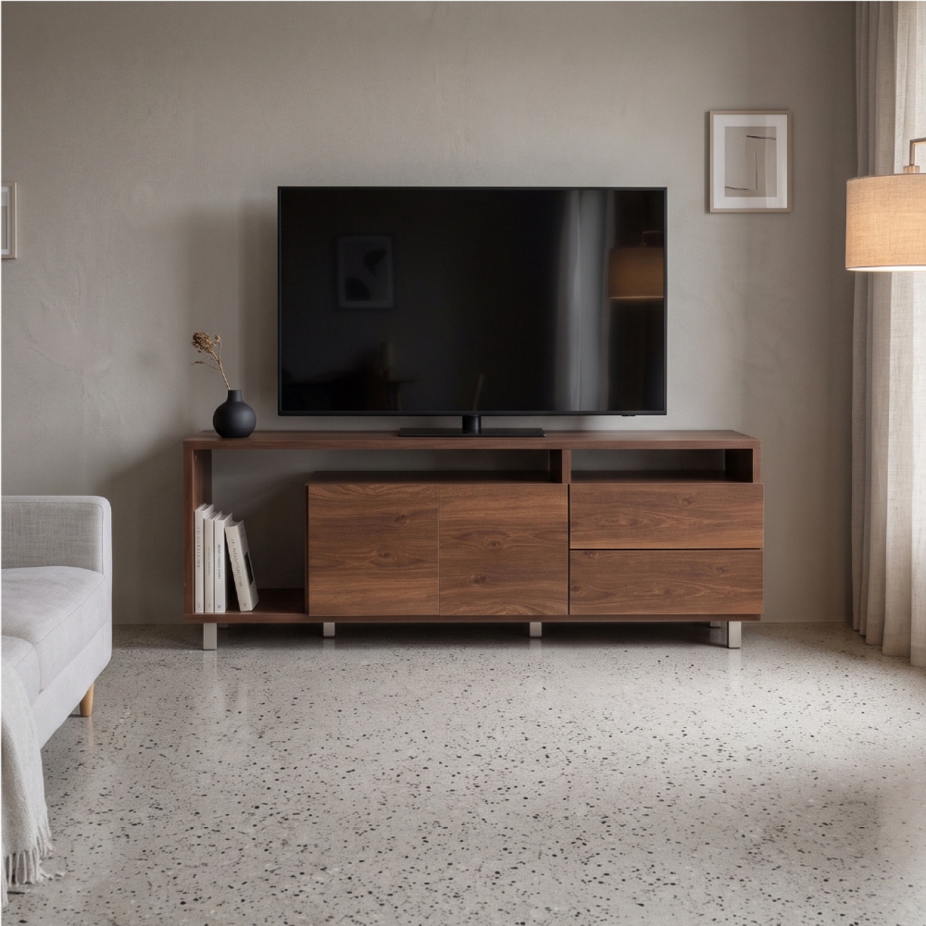 Imagen Rack De TV Platinum 2609-2 Roble Antiguo
